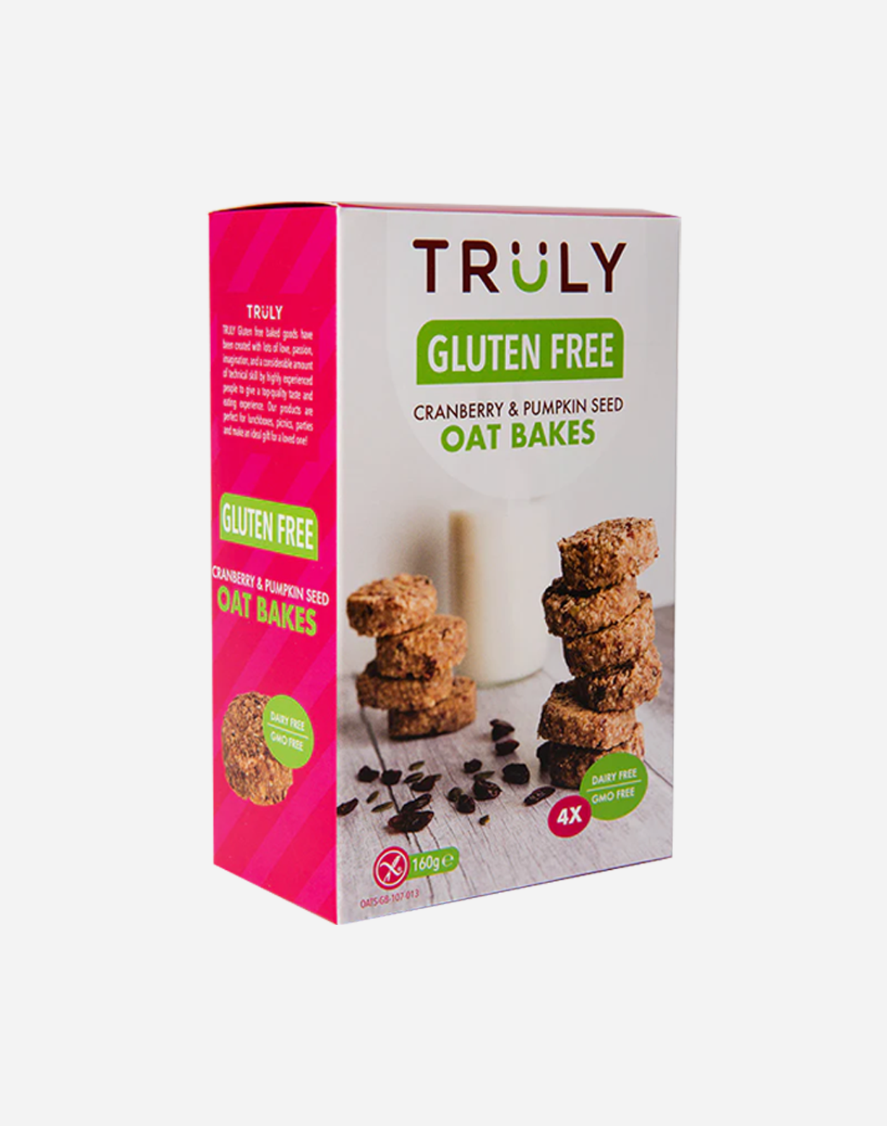 Gluten Free  <br> Cranberry & Pumpkin Seed <br> Oat Bakes (X4)