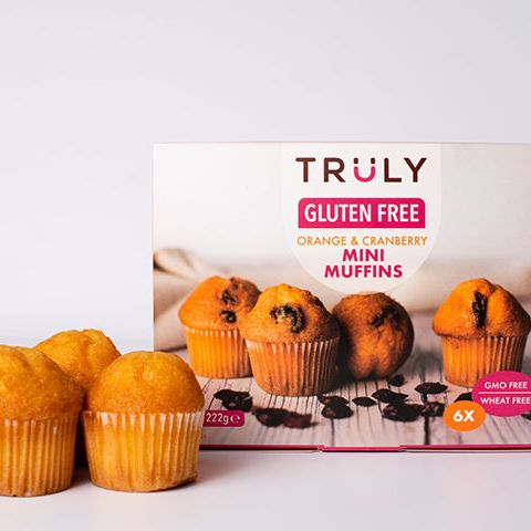 Gluten Free ORANGE & CRANBERRY MINI MUFFINS Truly Glutenfree